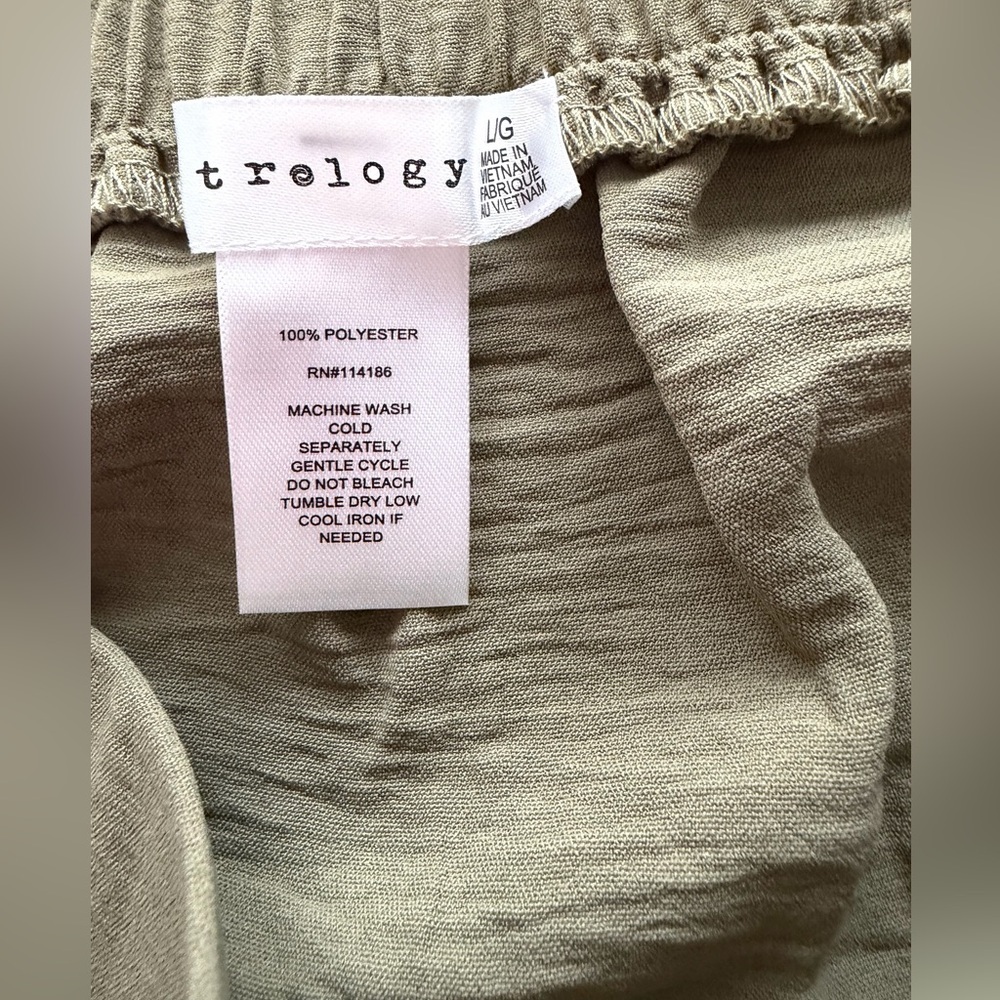 Retrology Women’s in washed olive, size L, Ruffled Button Skirt NWT - Picture 5 of 9